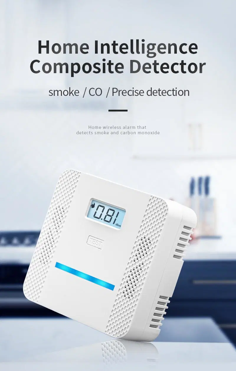 Smoke and Carbon Monoxide Detector Alarm Combination Standalone Smoke Detector